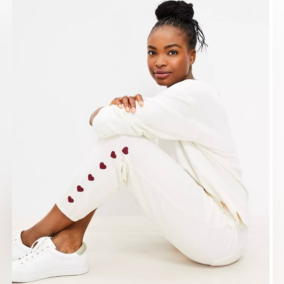 Lou & Grey Heart Cozy Terry Joggers - Picture 1 of 9